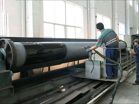 管道接口聚脲防水涂料(圖2) 管道接口方式聚脲涂料施工案例